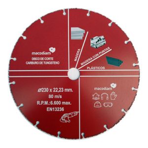 DISCO CORTE 230MM MACKSUPER230