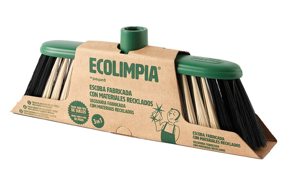 ESCOBA SIN PALO GRIS/VERDE 512