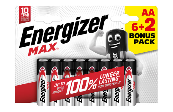 PILA ALCALINA MAX LR6 AA PACK