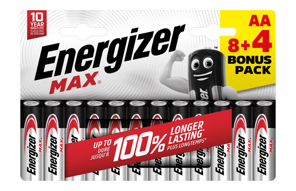 PILA ALCALINA MAX LR6 AA PACK