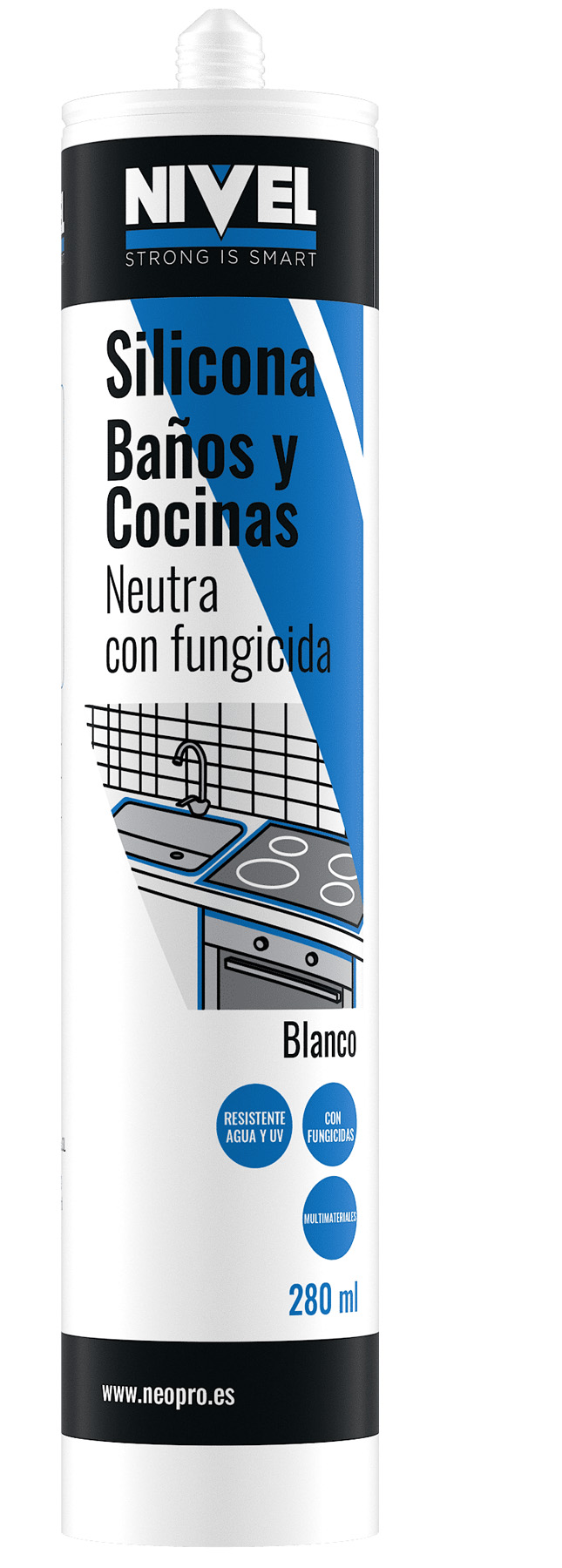 Silicona neutra cocinas baño