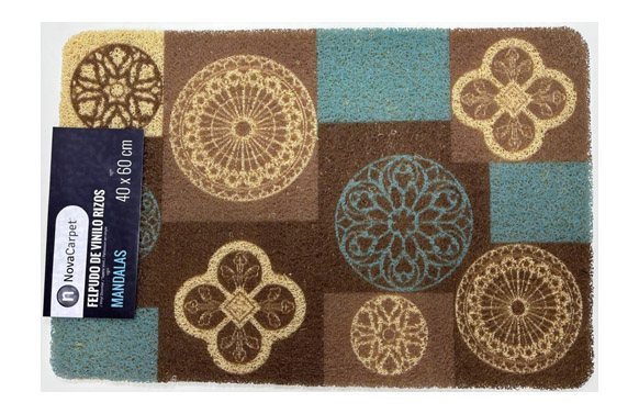 FELPUDO VINILO RIZADO MANDALA