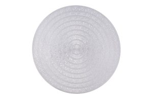 MANTEL METALIZ 38CM PLATA 5427