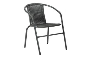 SILLA ACERO RATAN SINTETICO GR