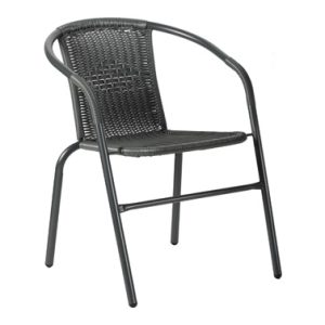 SILLA ACERO RATAN SINTETICO GR