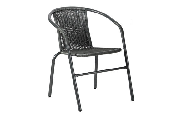 SILLA ACERO RATAN SINTETICO GR