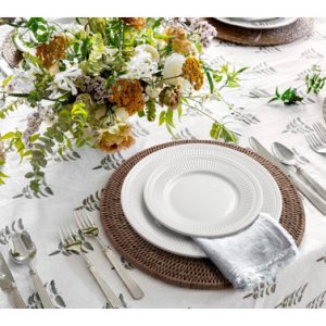 VAJILLA 18 PZAS PORCELANA BLAN