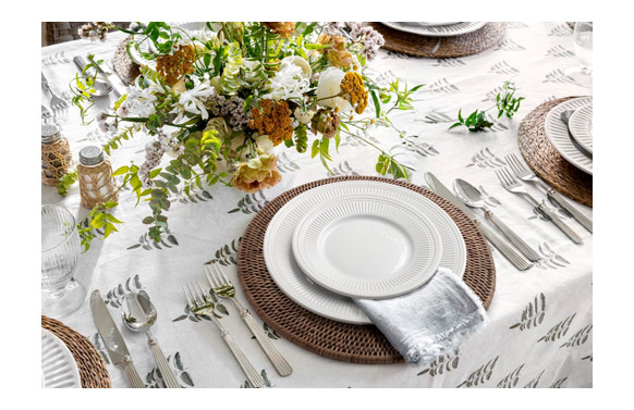 VAJILLA 18 PZAS PORCELANA BLAN