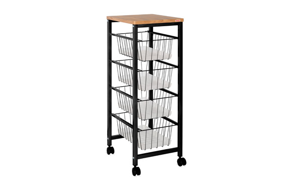 VERDULERO 4 CESTAS SOBRE MADER