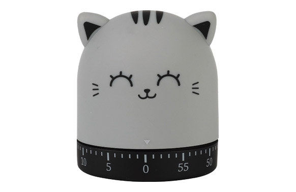 TEMPORIZADOR COCINA GATO GRIS