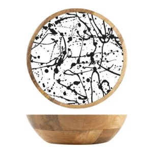 BOL MADERA MANGO DECORADO 25CM
