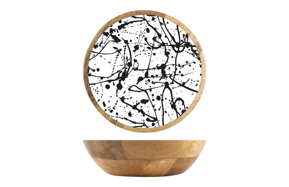 BOL MADERA MANGO DECORADO 25CM