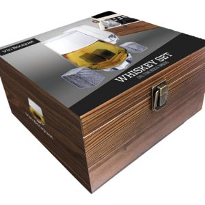 2 VASOS WHISKY + 6 PIEDRAS SET