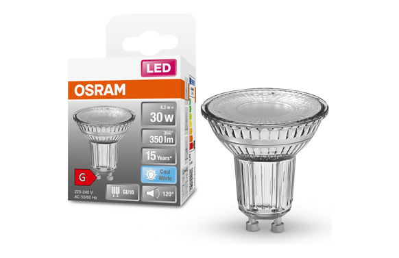 BOMBILLA GU10 LED 4,3W 350LM 4