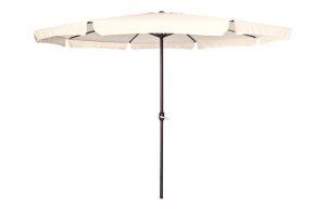 PARASOL ALUM BEIGE CON FALDON