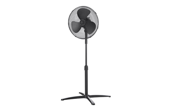 VENTILADOR PIE NEGRO Ø40CM FS4