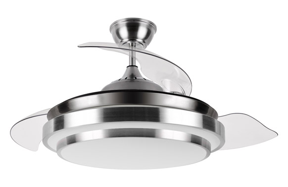 VENTILADOR TECHO RETR. ACERO Ø