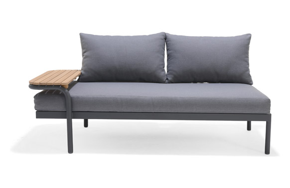 SOFA ALUM LOUNGER JEAN 166,2X8