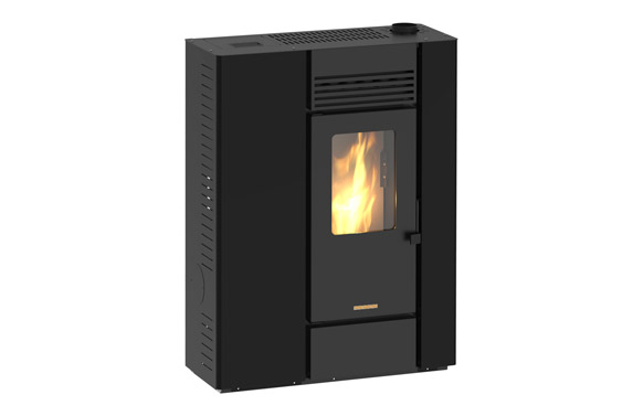ESTUFA PELLET APIA NEGRA 10 KW