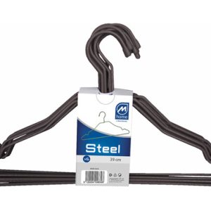 PERCHA ALAMBRE MARRON 6 UDS 39