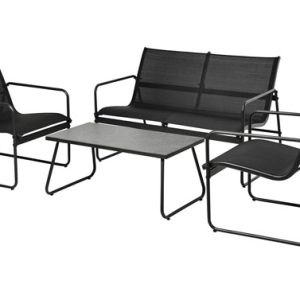 CONJUNTO CAFE ACERO TEXTILENE