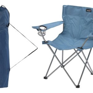 SILLA METAL PLEGABLE AZUL
