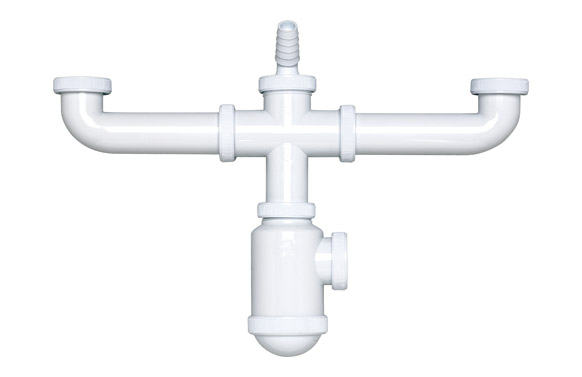 SIFON BOTELLA DOBLE TOMA Ø 40