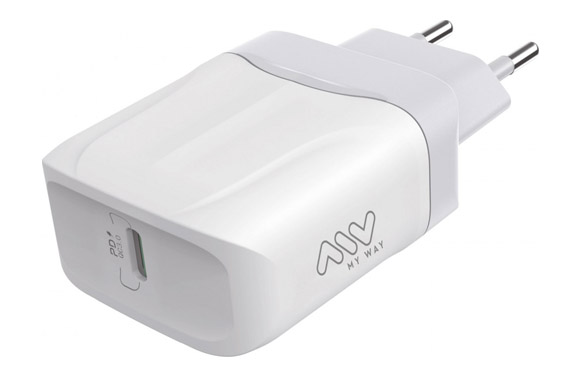 CARGADOR TIPO C PD 20W BLANCO