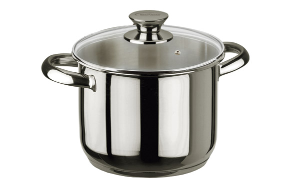 OLLA ECCO INOX TAPA CRISTAL 16