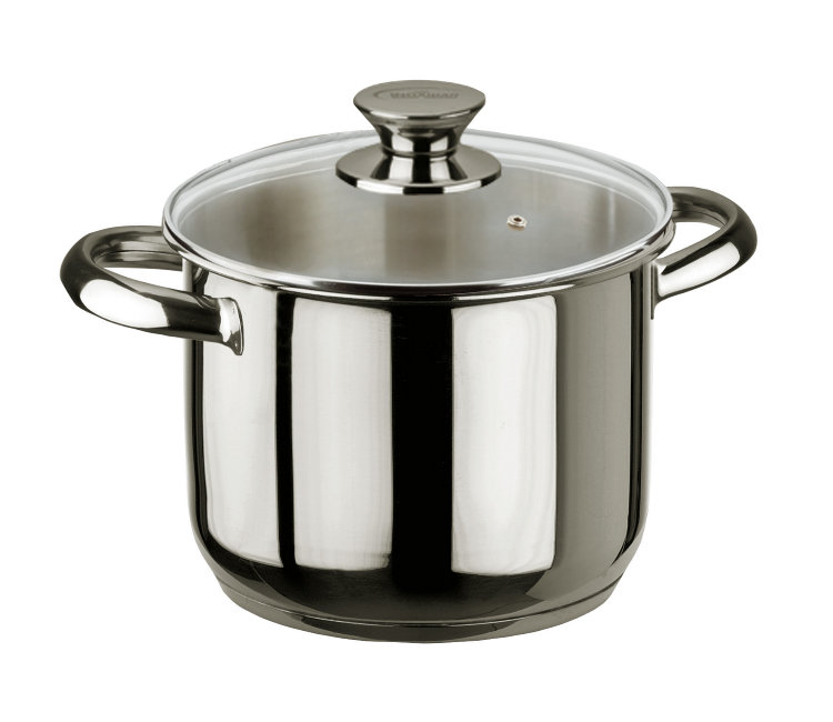 OLLA ECCO INOX TAPA CRISTAL 18