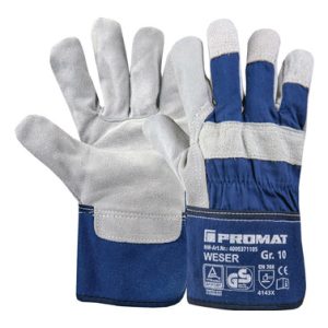 GUANTE PIEL SERRAJE WESER GRIS