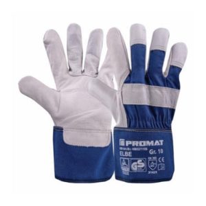 GUANTE PIEL VACUNO ELBE AZUL/G