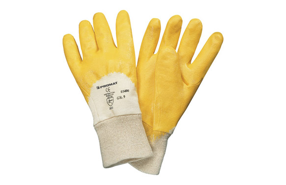 GUANTE NITRILO LABIO AMARILLO