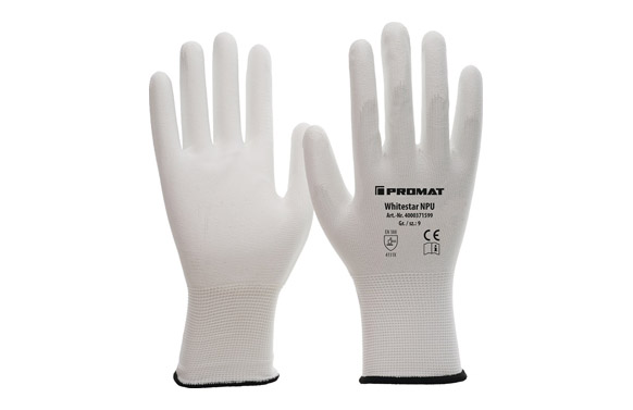 GUANTE NILON/PU WHITESTAR BLAN