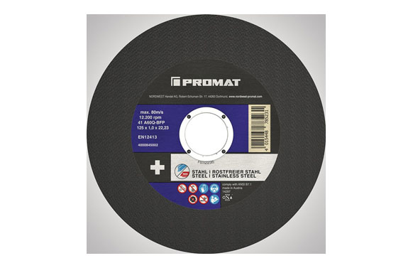 DISCO CORTE INOX/ACERO 125X1X2