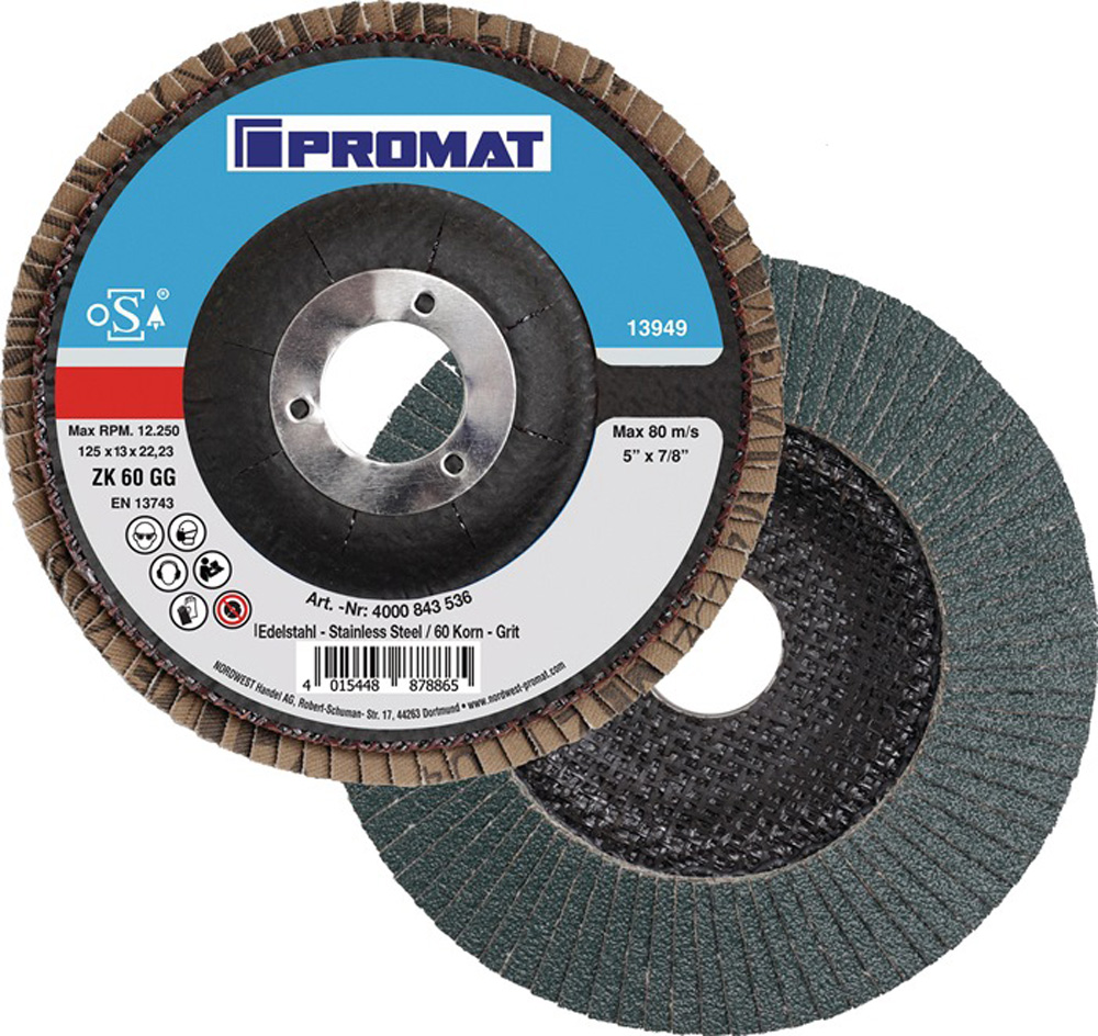 DISCO LAMINAS INOX 125MM ZK60G