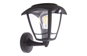 APLIQUE SOLAR NEGRO RETRO LED