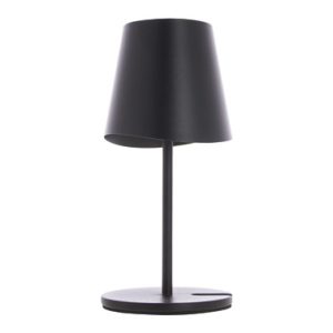 LAMPARA DE MESA DE METAL NEGRO