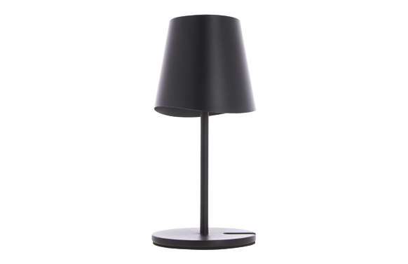 LAMPARA DE MESA DE METAL NEGRO