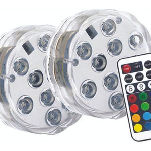 LUCES LED SUMERGIBLES A BATERÍ