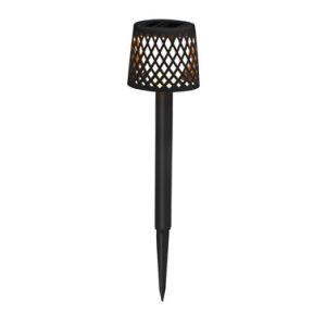 BALIZA SOLAR LED GRETITA NEGRA