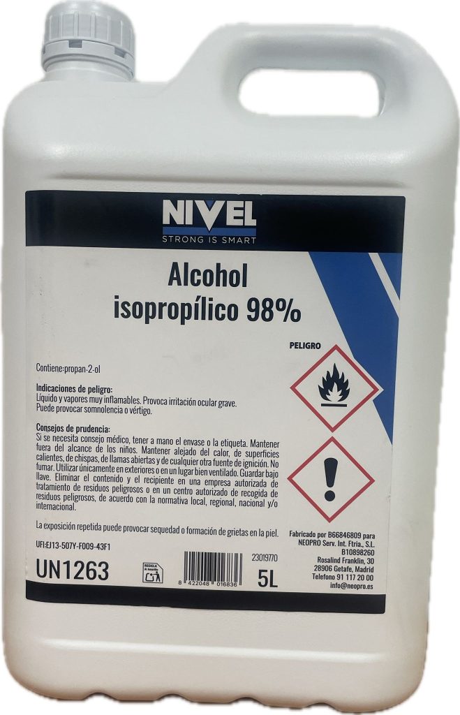 ALCOHOL ISOPROPILICO 98% 5L
