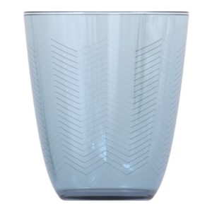 VASO CRISTAL CHEVRON 31CL AZUL