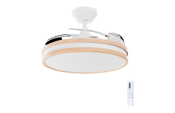 VENTILADOR TECHO ASPAS RETRA.