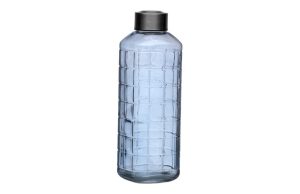 BOTELLA AGUA VIDRIO AZUL1000ML