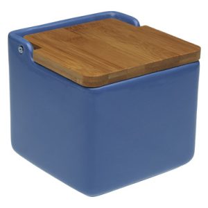 SALERO CERAMICA TAPA BAMBU AZU