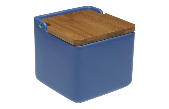 SALERO CERAMICA TAPA BAMBU AZU