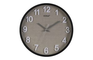 RELOJ PARED REDONDO VESTA NEGR
