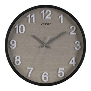 RELOJ PARED REDONDO VESTA NEGR