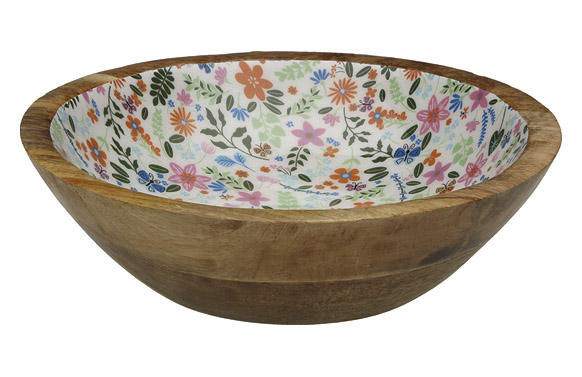 ENSALADERA MADERA DEC ESMALTAD